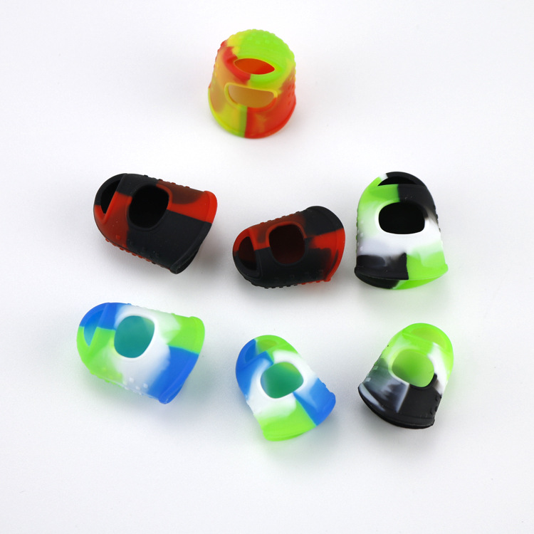 

New Silicone Accessories Sleeve Set Rubber Finger Cover Caps Anti High Temperature Combination Index and Thumb Protectors for Smoking Vape