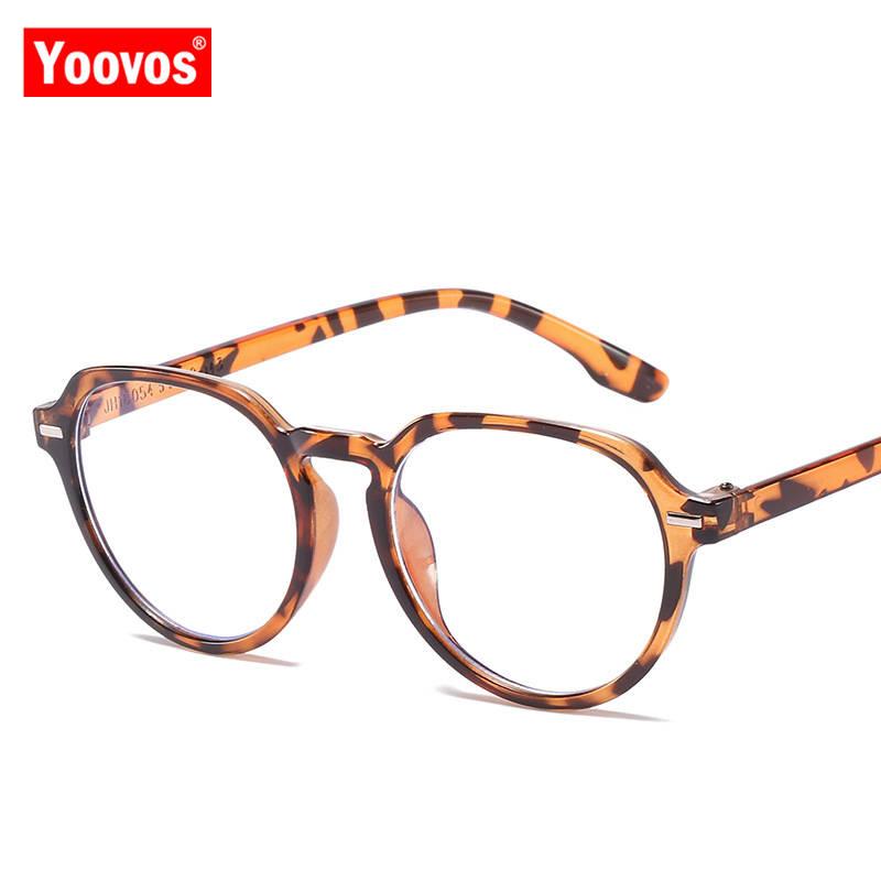 

Fashion Sunglasses Frames Yoovos 2021 Glasses Frame Women Round Eyeglasses For Optics Brand Designer Spectacle Anti Blue Light Okulary