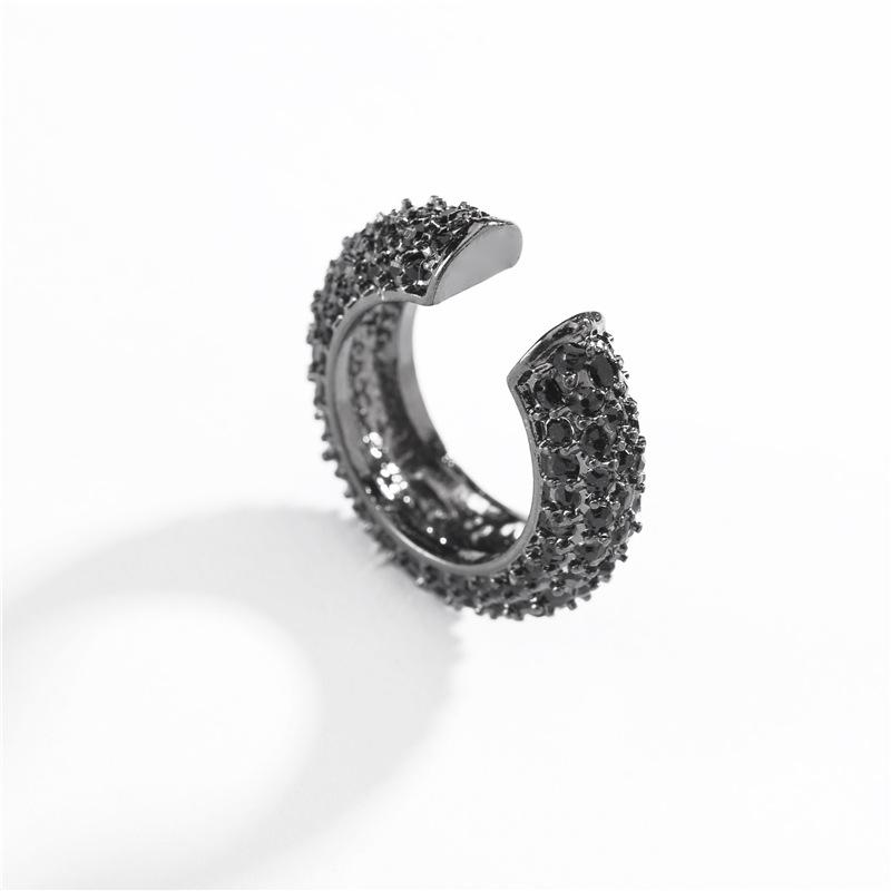 

HUIDANG Trendy Jewelry Fashion Pave Crystal Cuff Earring for no Ear Piercing