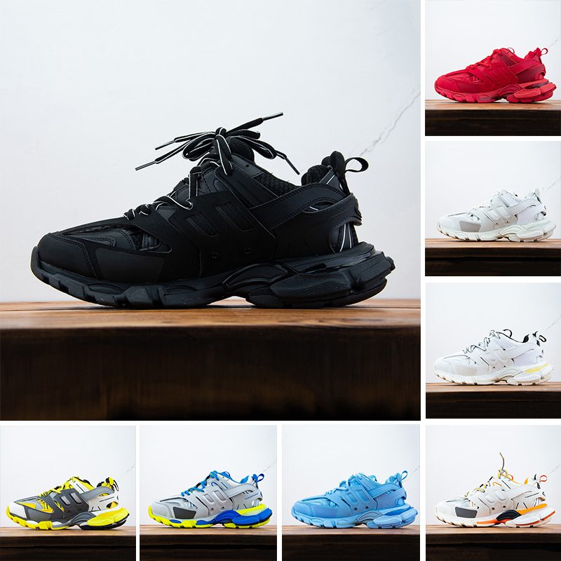 

Top quality Paris Track 3.0 Men Women running shoes 2.0 Fashion Blue White Luxury Designer Triple S Comfort mens sports Sneakers, Color#9