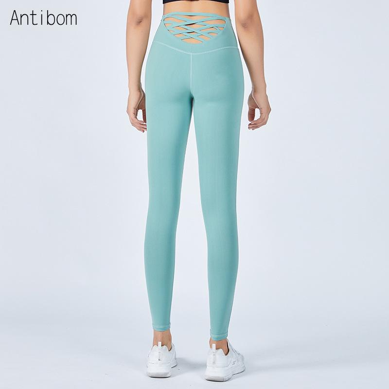 

Athletic Fitness Leggings Women Stretchy Gym Sport Tights Yoga Pants High Waist Quick Dry Breathable Sports Push Up Workout, Black