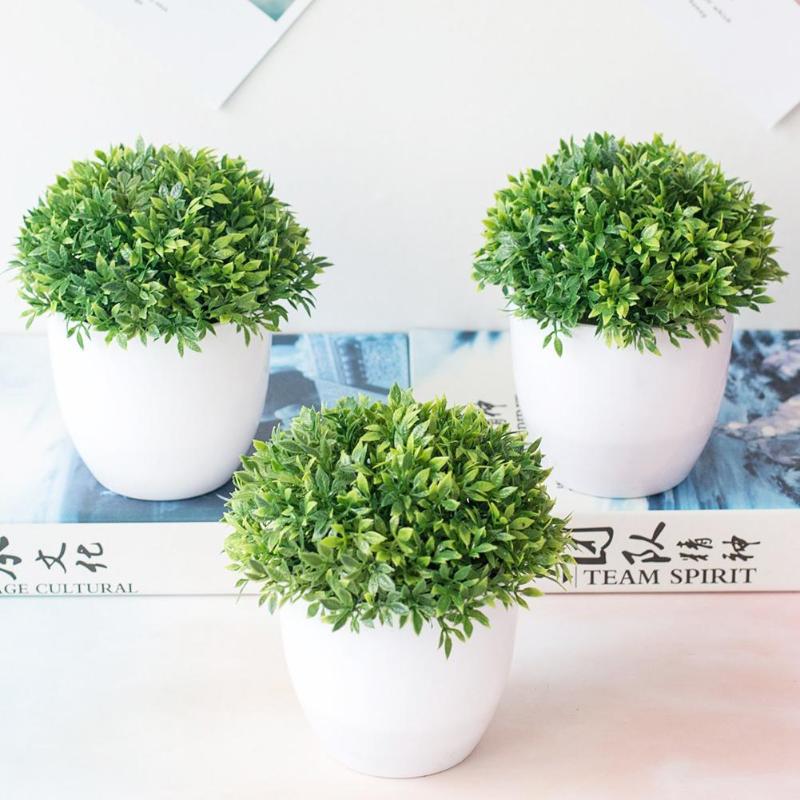 

1Pc Artificial Plant Grass Ball Miniascape Wedding Party Home Table Bonsai Decor