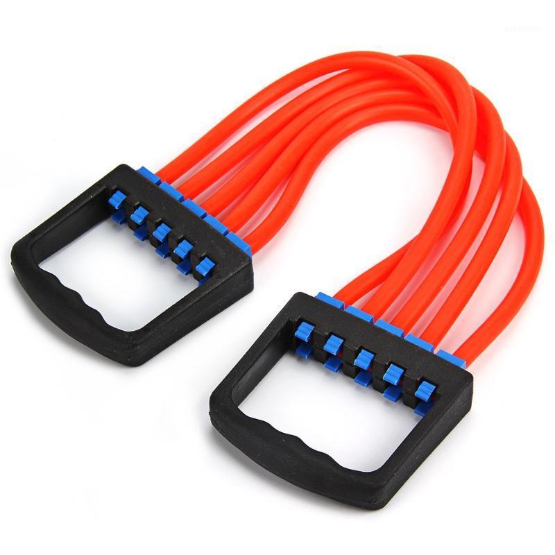 

High quality Chest Expander Crossfit Physic Resistance Bands 5 Latex Tube Strong Resistance Cable Bands Gym Sports Training1