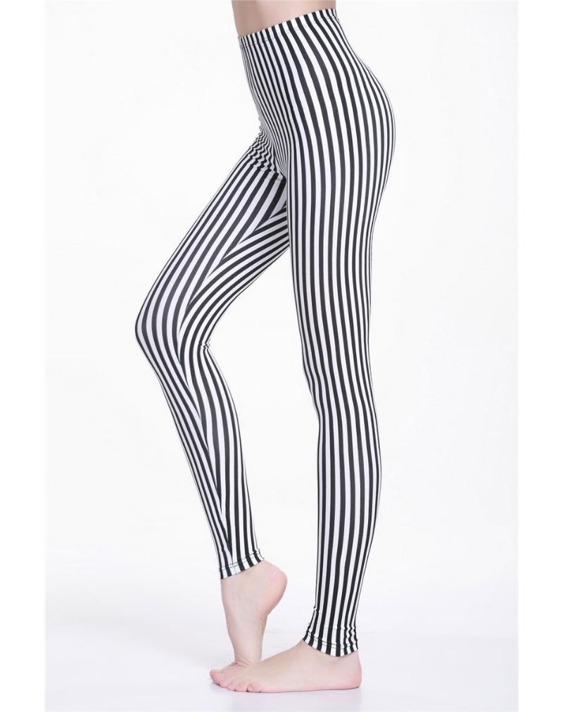 

Women' Stripe Printed Leggings Fitness Pants Woman Sports Tights for Yoga, Running, Swimming, Snorkel Lycra Rash Guard Full, Beige
