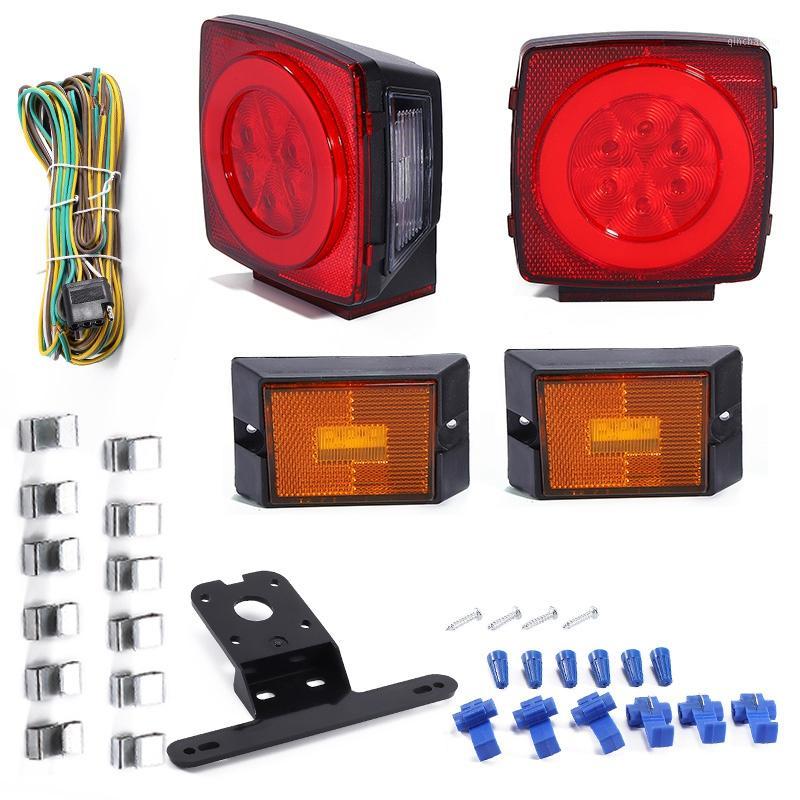 

Suitable for Trailer LED Tail and Side Light Bracket Harness Harness Reflective Strip Kit1