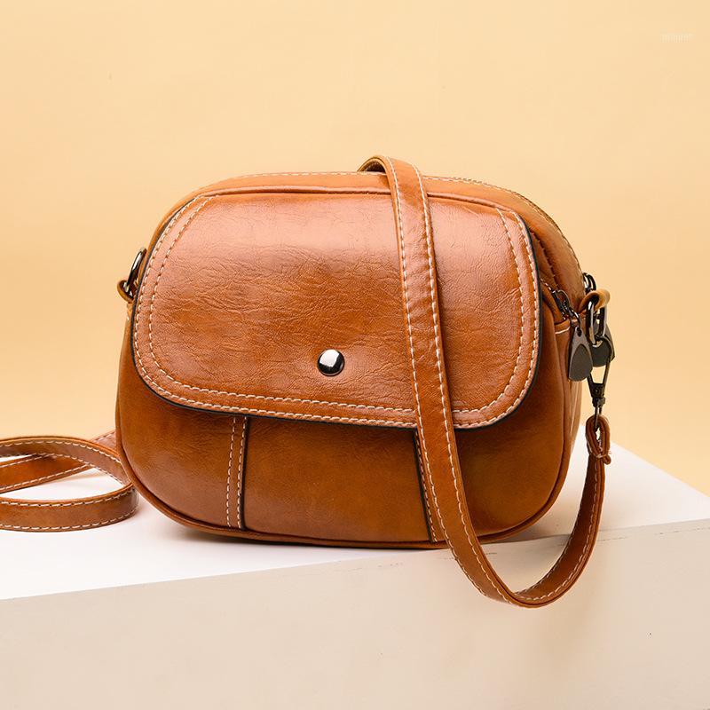 

2019 Fashion Vintage Women Crossbody PU Leather Mini Multi-pocket Shoulder Bag Tote Handbag Messenger Satchel Pack1, Black