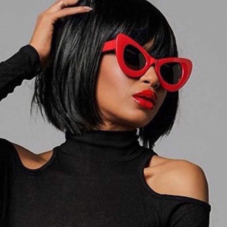 

TrendyMate Cheaper Retro Summer Cat Eye Sunglasses New Fashion Designer Sexy Women Big Frame Vintage Ladies Feminino UV400 1218T