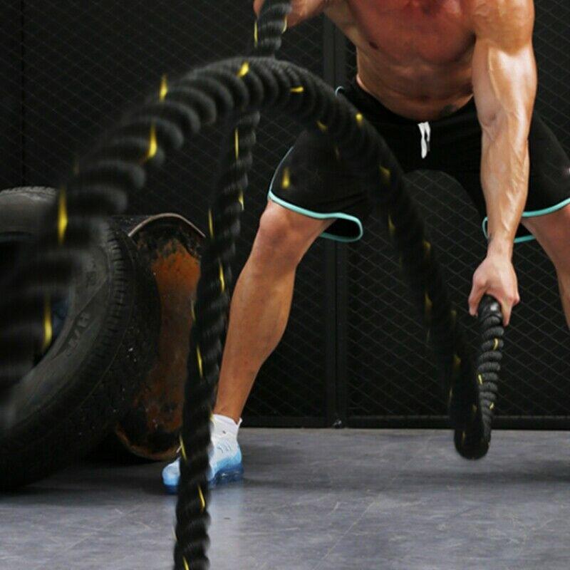 

12m Fitness Fitness Rope Strength Traning Skip Ropes Power Training Improve Strength Building Muscle For Men Women#