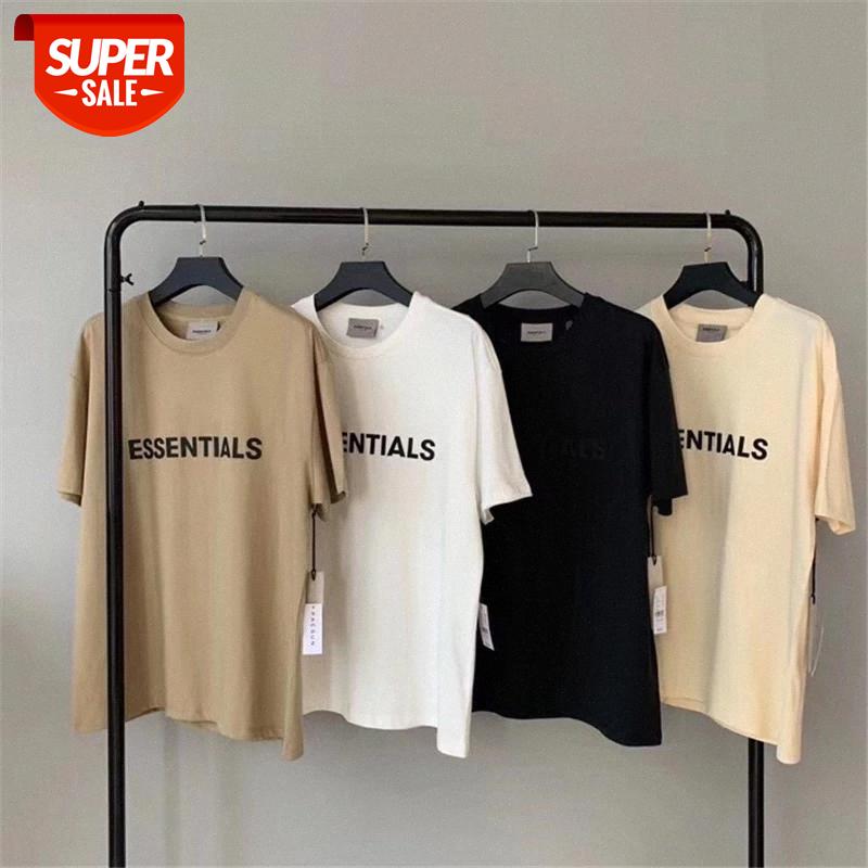 

Oversize FOG Essentials T-Shirt Couple Dress Casual Men Women T Shirt #kT9W, White;black