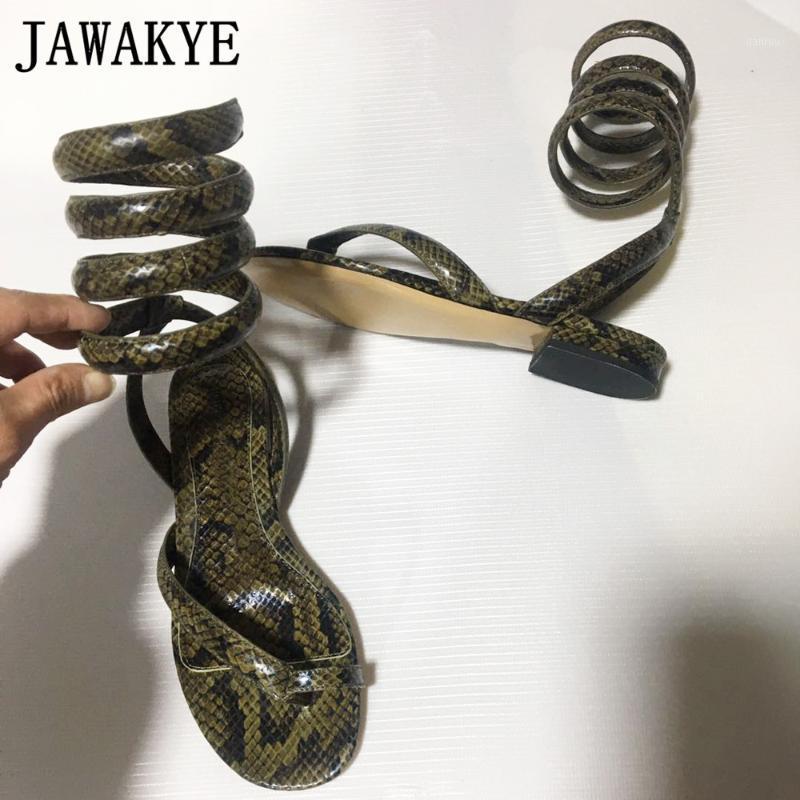 

New Snake warp Flip flops Leather Flat Sandals women ankle strap Mules flat Shoes Summer designer Slides brand ladies Shoes1, High heel