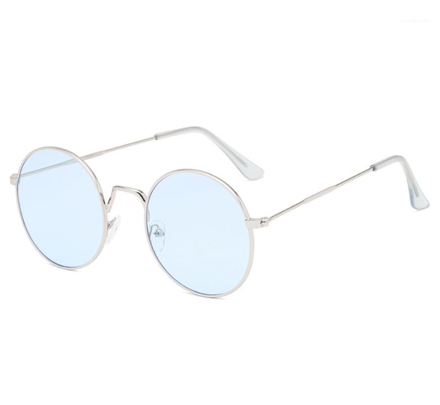

2020 Vintage Women's Glasses Round-Frame Metal Sunglasses Trend Personality Eyewear Gafas De Sol Sun glasses UV400 Driving1