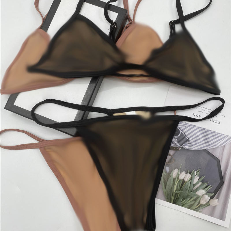 

Luxury Jacquard Letters Womens Swimwear Sexy Backless Women Bikinis Sets Ladies Beach Swim Pool Swimsuit Wholesale, Beige