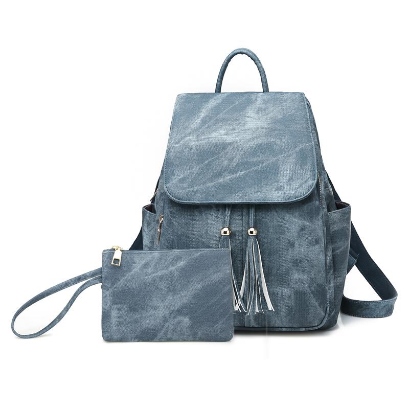 

Vintage School Backpack Travel Shoulder Bags for Women Cowboy Ladies Hand Bag Female School Bags for Teenage Girls sac a main, Black