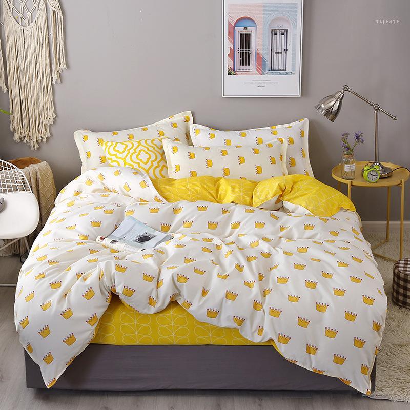 

Bedding Set  Full Queen King Size Single Bed Duvet Cover Sets Print Bed Linen Quilt Covers XF754-191
