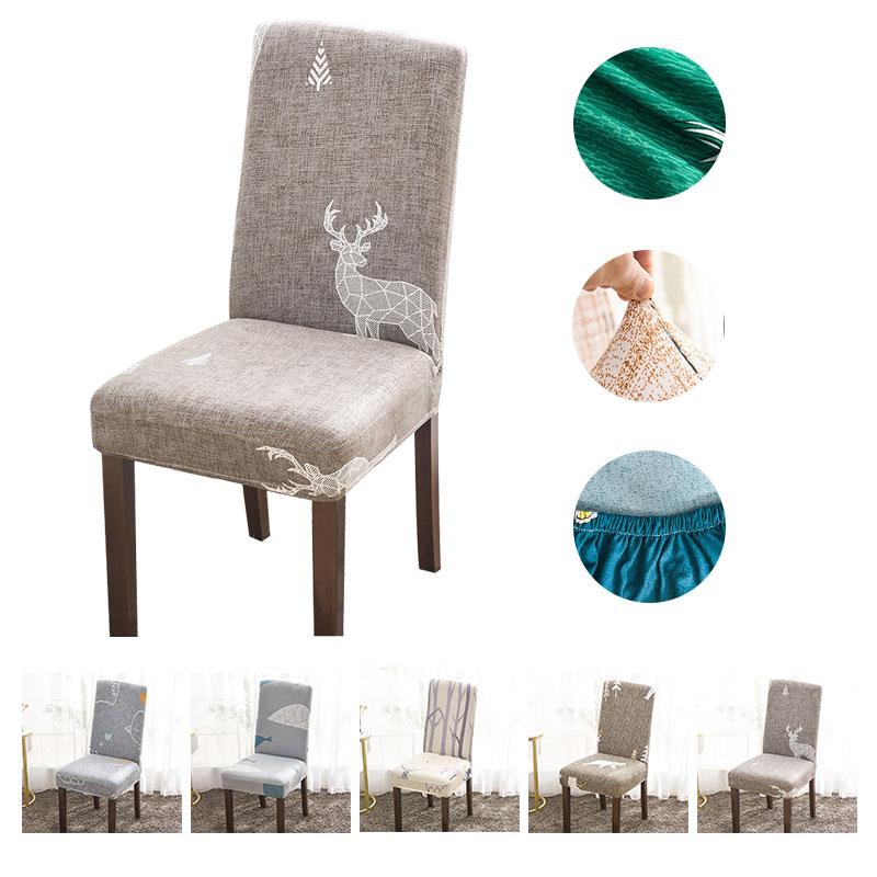 

Chair Covers Modern Spandex Elastic Chair Cover Fabric Covers for Dining Room Chairs for Kitchen Wedding 100 Pcs