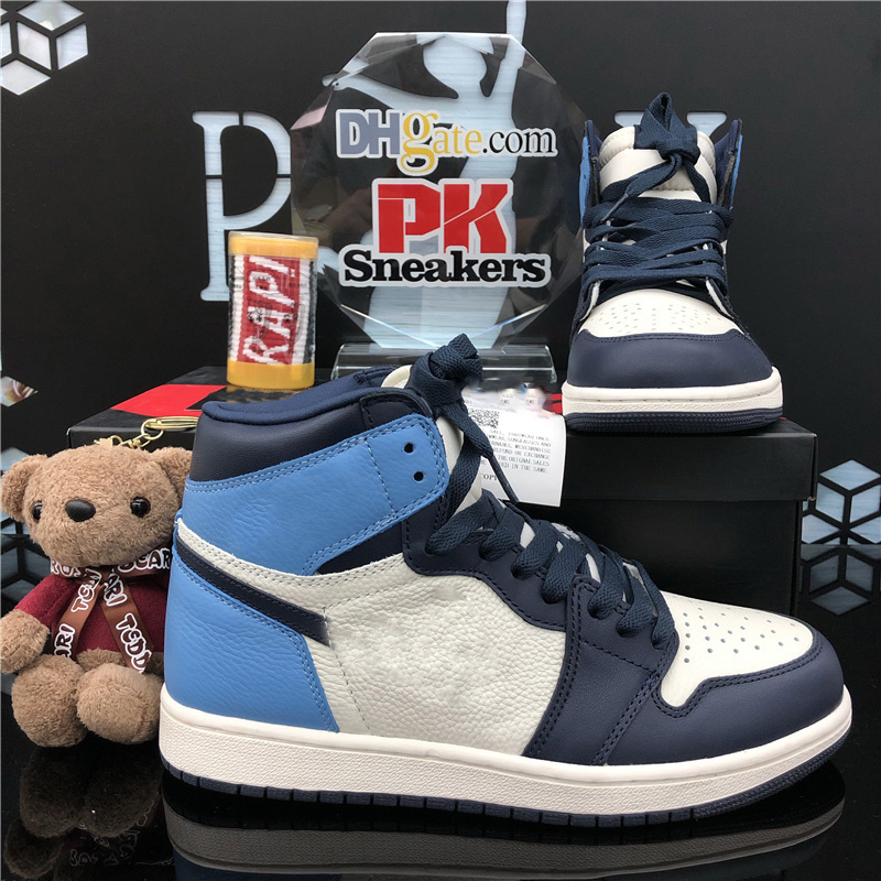 

Top Quality Bio Hack Jumpman 1 Smoke Grey Dark Mocha Fearless Obsidian Mens Basketball Shoes Black Toe Men Sport Sneaker, Gifts