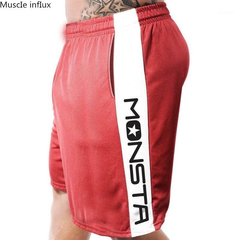 

2020 Gym Running Shorts Men Bodybuilding Crossfit Compression Shorts Sport Fitness Leggings Training Exercise Jogging Men1, Black white