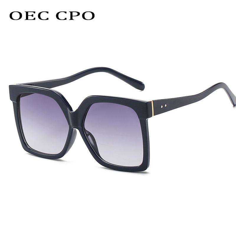 

Sunglasses OEC CPO Vintage Women Big Frame Women/Men Brand Designer Fashion Glasses Female UV400 Outdoor Gafas