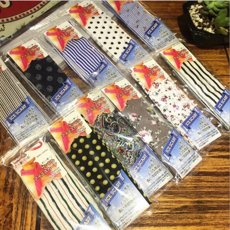 

2021 New Design 100cm Floral Dot Stripe Cool Scarf Small Women Silk Scarf Brand Bag Hair Ribbons Fashion Head Long Scarves