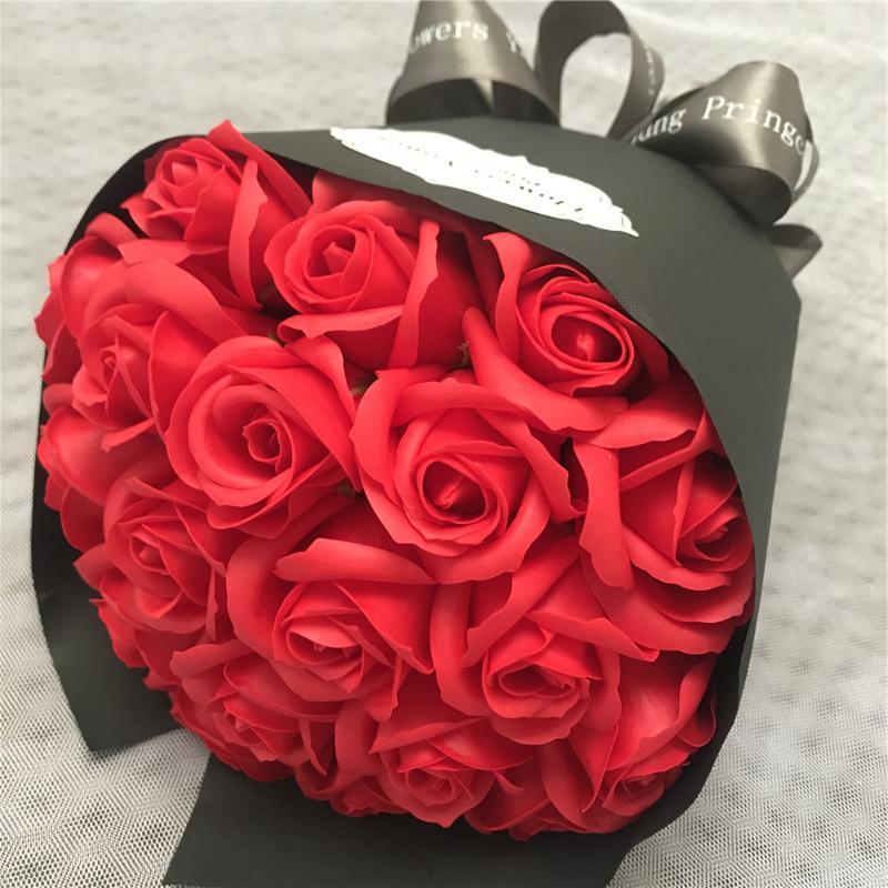 

Artificial Flowers Fake Rose Brides Holding For Wedding Birthday Present Valentine's Day gift Party Decorate Simulation Flower1