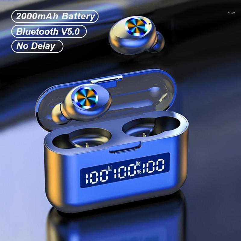 

TWS Wireless Earphone Headphones 5.0 Bluetooth IPX5 Waterproof 3D Sports Stereo Sound Headphones headset With Charging Box1