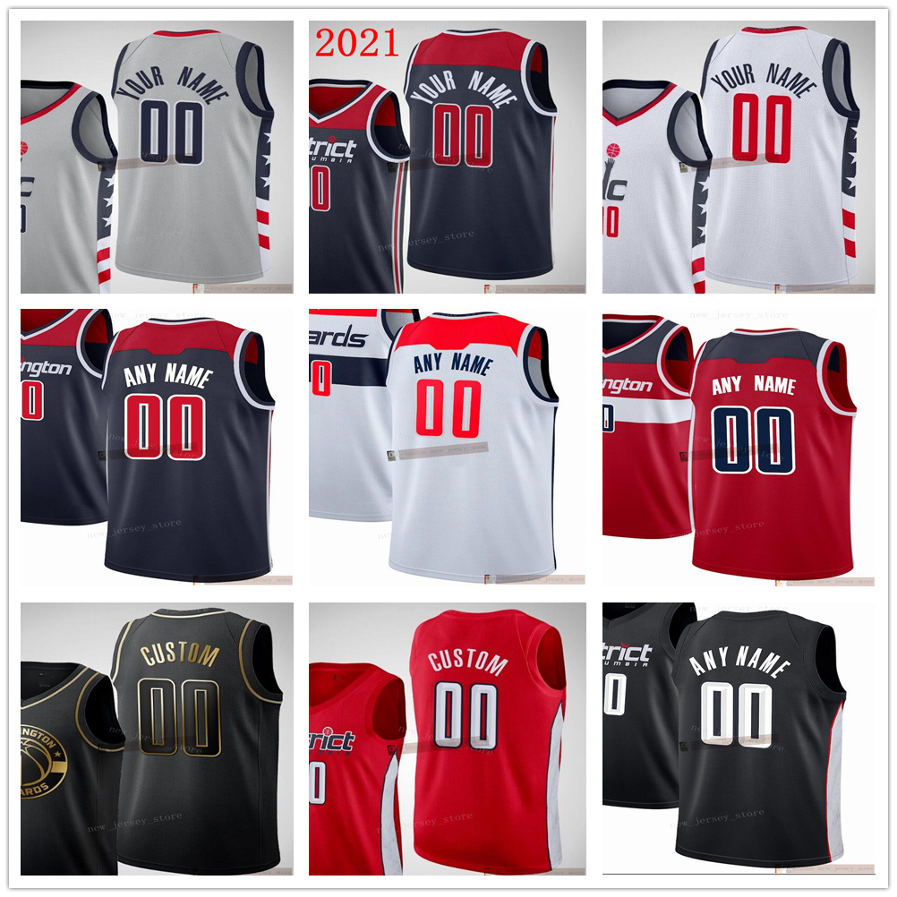 

Custom Printed Jerseys Top Quality 2021 New Grey Gray City White Blue Red Jersey. Message any number and name on the order, Black;yellow