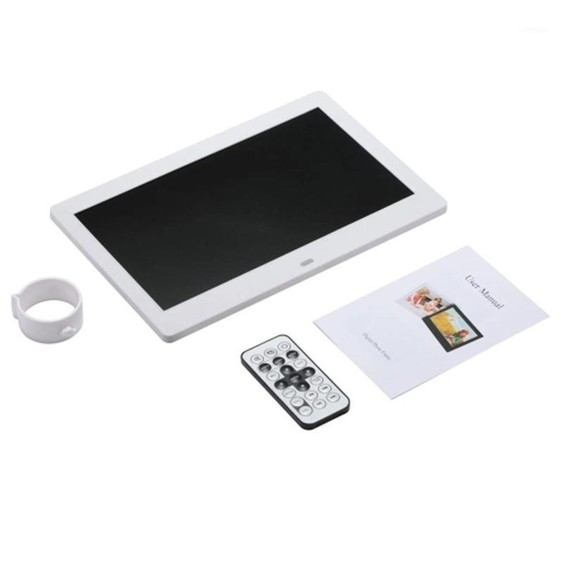

10 Inch LEDs Digital Photo Frame 1024 x 600 H-D Sn Desktop Display Ie MP4 Video MP3 o Clock Calendar with Infra1