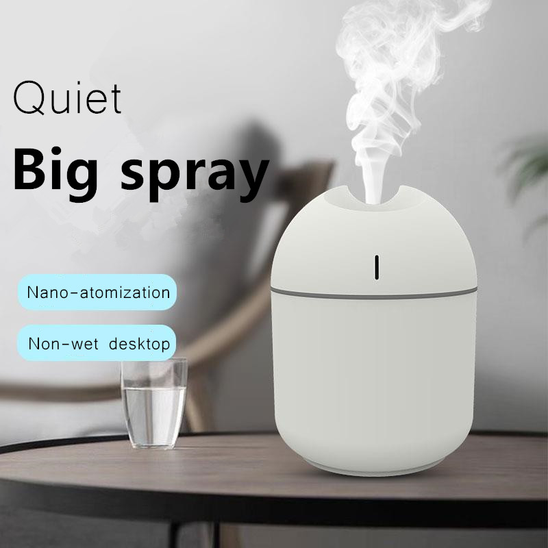 

200ML Ultrasonic Mini Air Humidifier Aroma Essential Oil Diffuser for Home Car USB Fogger Anion Mist Maker with LED Night Lamp