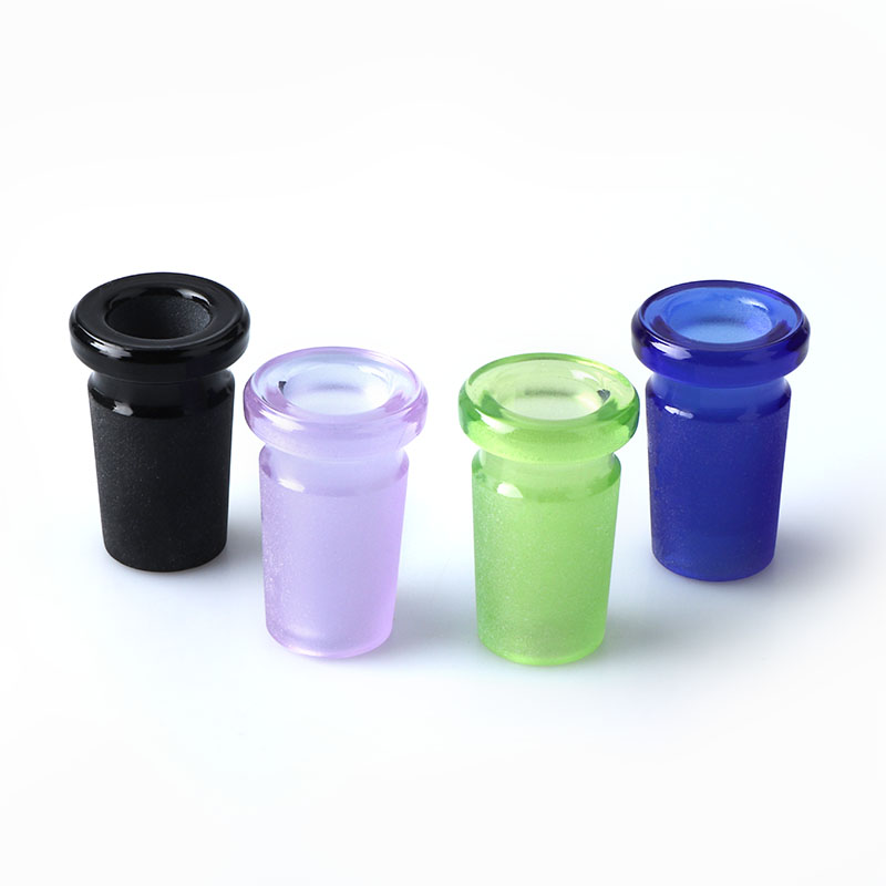

Colored Mini Glass Convert Adapter Smoking Accessories Green Purple Black Blue 10mm Female to 14mm male Adapters For Quartz Banger Nails Bon