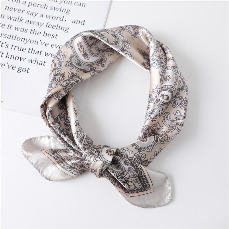 

New Fashion Women Silk Square Scarf Fashion Lady Hair Bag Scarves Foulard Shawl And Wraps Designer Print Neckerchief Bandana1