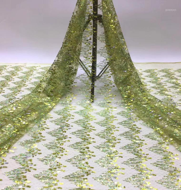 

New Design African Lace Fabric Sequence Lace Fabric 2020 French Tulle High Quality Laces For Evening Party1