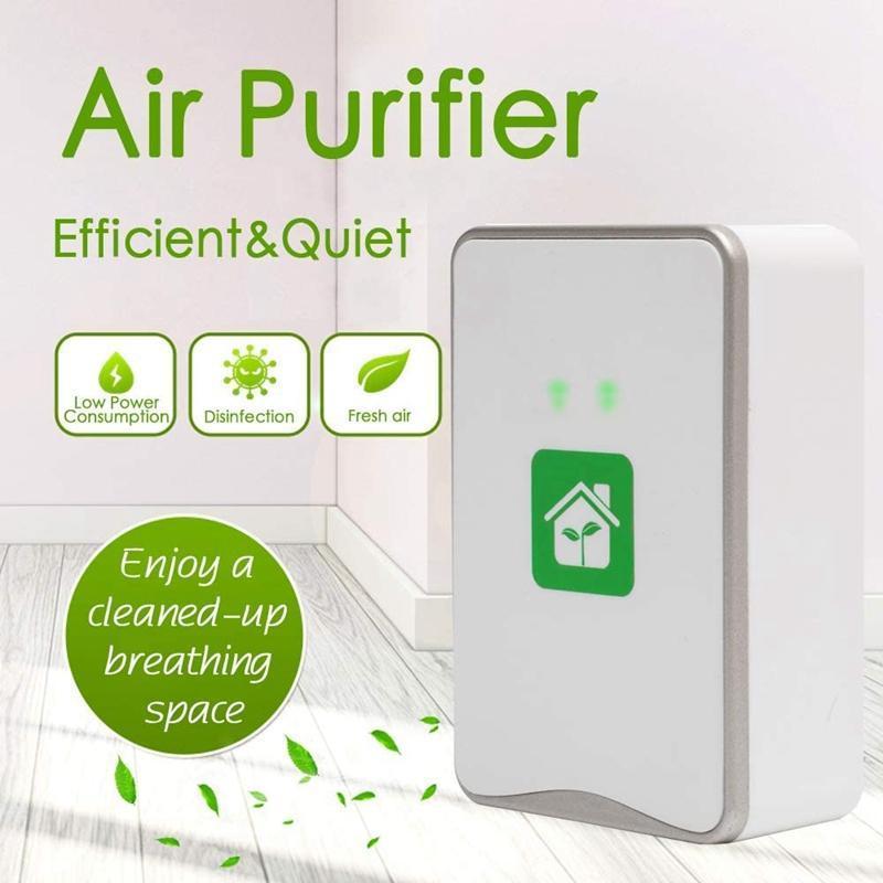

Pluggable Air Purifier Negative Ion Generator Filterless Ionizer Purifier Clean Allergens,Pollutants,Mold,Odors-EU Plug1