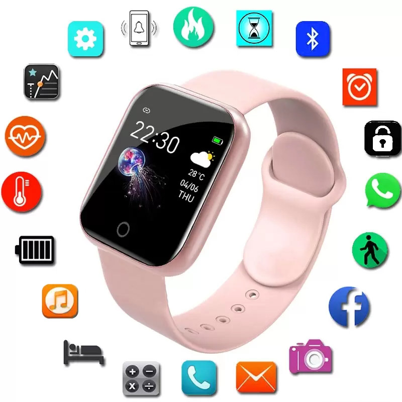 

Smart Watch Women Men Kids Smartwatch For Android IOS Fitness Tracker Silicone Strap IWO Watches montre intelligente reloj inteligente wristwatch PK Watch Series 6
