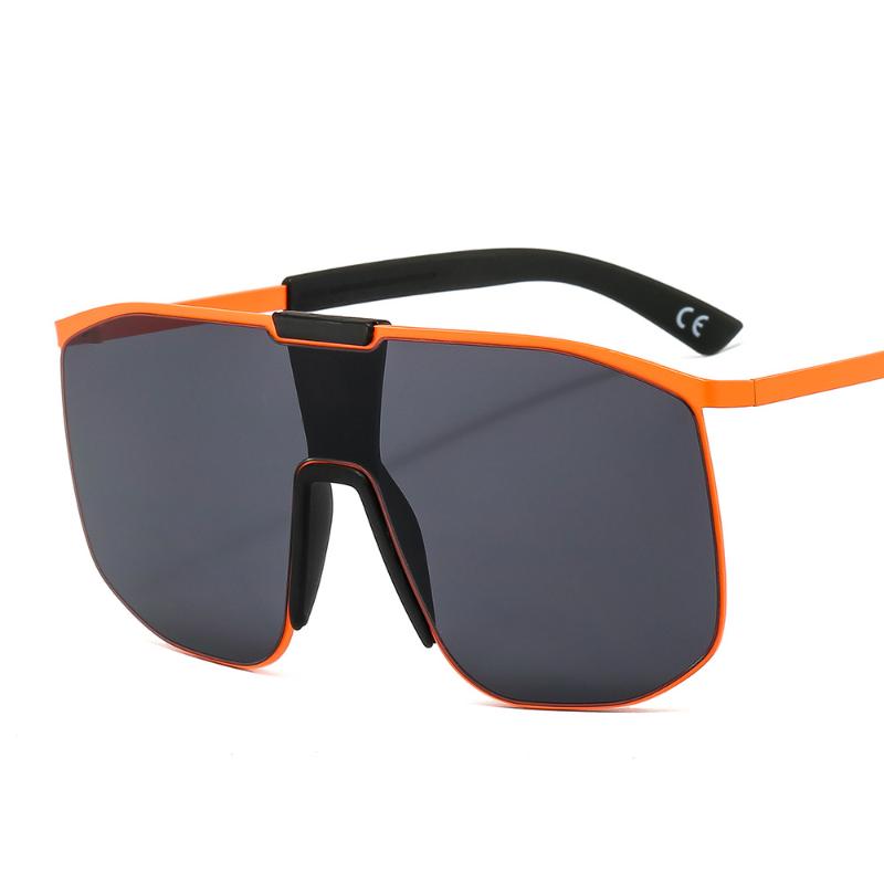 

2021 Oversized Sunglasses Women Retro One Piece Square Sun Glasses Female Brand Designer Big Glasses Ladies Eyeglasses OT20827
