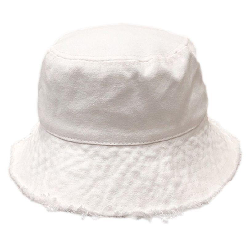 

Women Sunscreen Cotton Bucket Hat Vintage Frayed Tassels Wide Brim Fisherman Cap, Green
