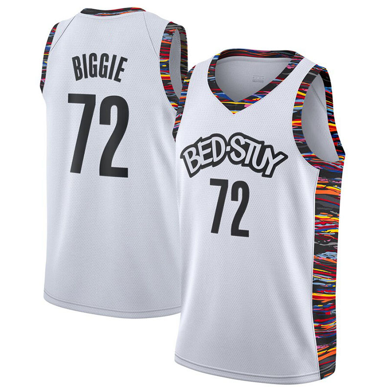 

Free Shipping Basketball jersey Biggie Red Stuy Red Size S-XXL, Black;red