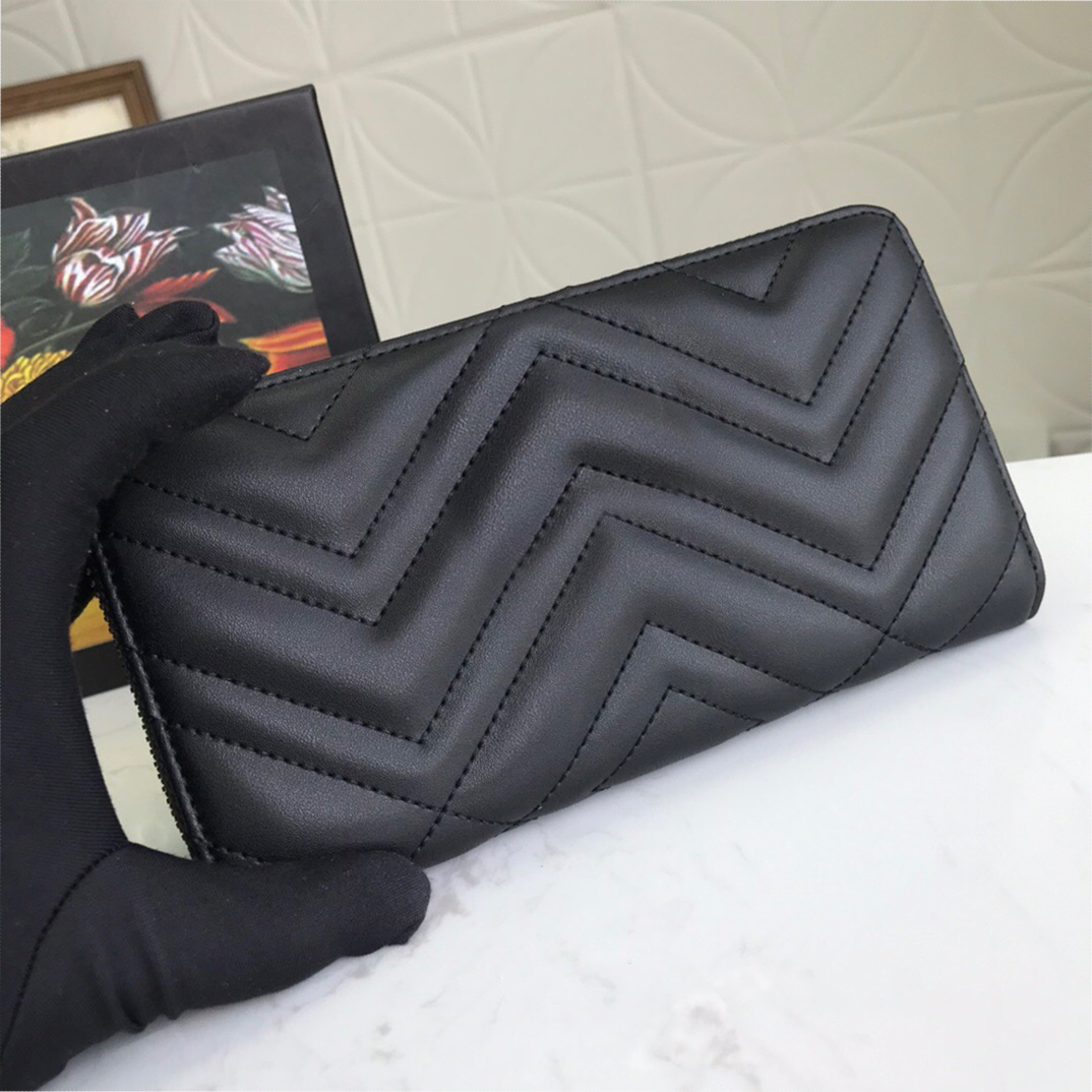 

2021 new soho double zipper high quality female designer wallet men and women long wallet card holder passport holder female long wallet, 8#443123