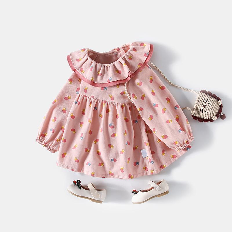 

Girls Dress Summer Autumn Flower Princess Dress Toddler Girl Clothes Children Clothing Cute Animal Baby Girls Dresses Party 2-5Y, Pink