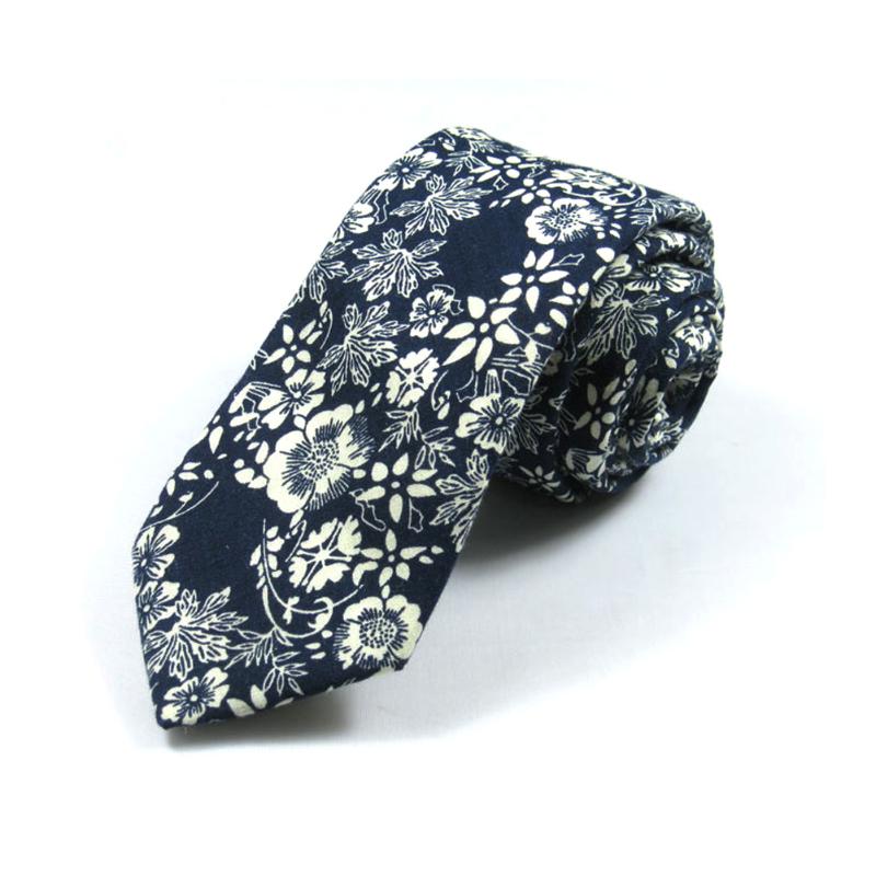 

6cm Men Ties Fashion Casual Men's Floral Print Tie Suit Skinny Ties Slim Cotton Neck Tie Necktie Cloth Accessories