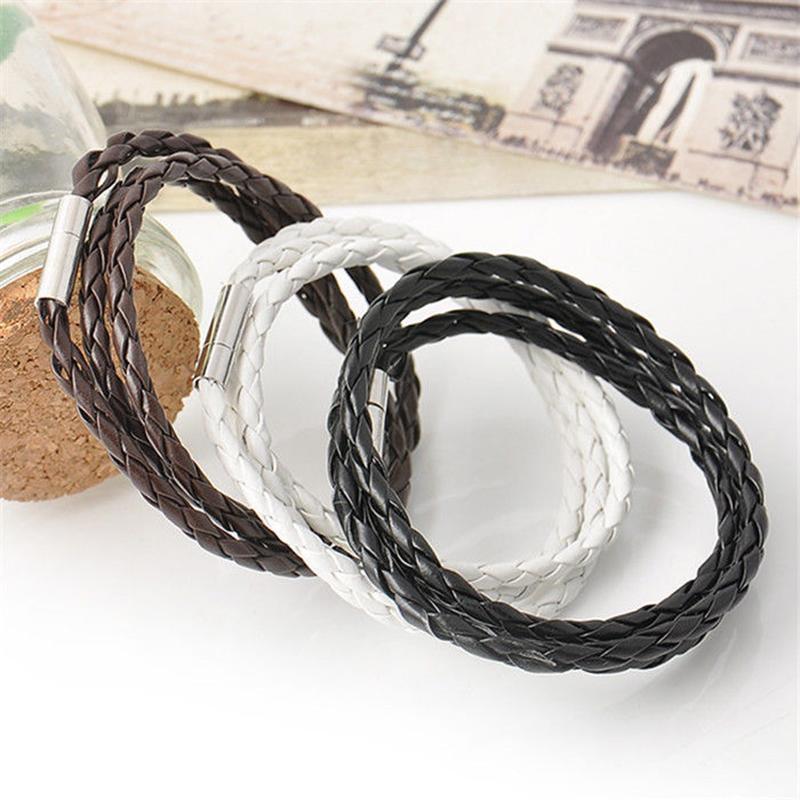 

Luxury Jewelry lovers Bracelet men's multi-layer woven twist bracelet leather rope bracelet for men and women