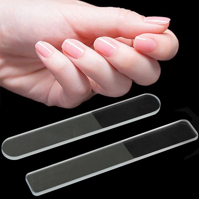 

Professional Nano Glass Nail Buffer Polishing Strip Polisher Durable Grinding Salon File Shiner Manicure Files Nail with Case