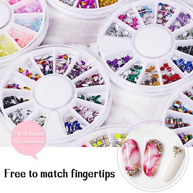 

Nail Pen Designer Stamp Nail Art Tool with 15pcs Painting Brushes Dotting Tool Foil Manicure Tape Color Rhinestones