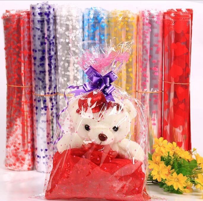 

100pcs Transparent Plastic Gift Package Bag Clear Cellophane Bag Dolls Flower Gift Packing plastic1