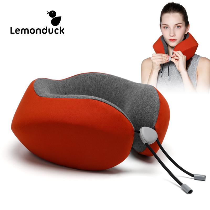 

3 Colors Memory Foam Neck Pillows Soft Slow Rebound long Travel Pillow Breathable Nap Pillow memory foam U Shaped Travel