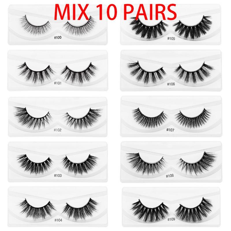

Eyelashes Lashes Bulk Eyelashes False Makeup Natural False Lashes 10 Pairs