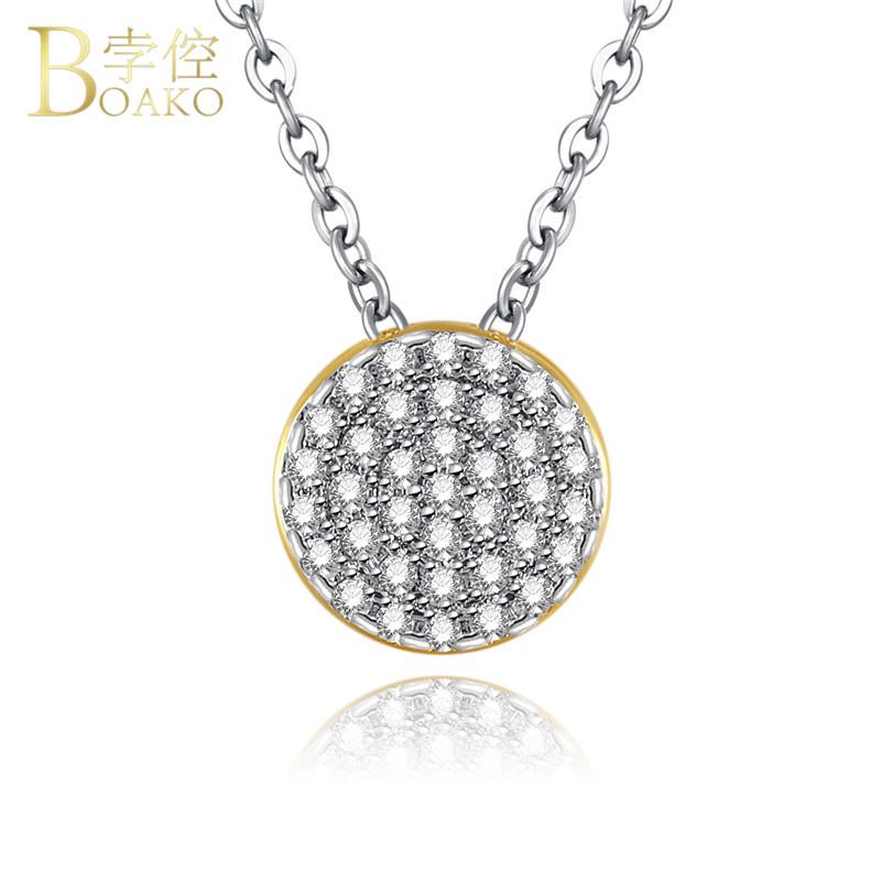 

Sliver Color Long Women Necklace 2020 New Fashion Elegant Delicate Charm Pendant Stainless Steel Chain Jewelry Birthday Gift R5D