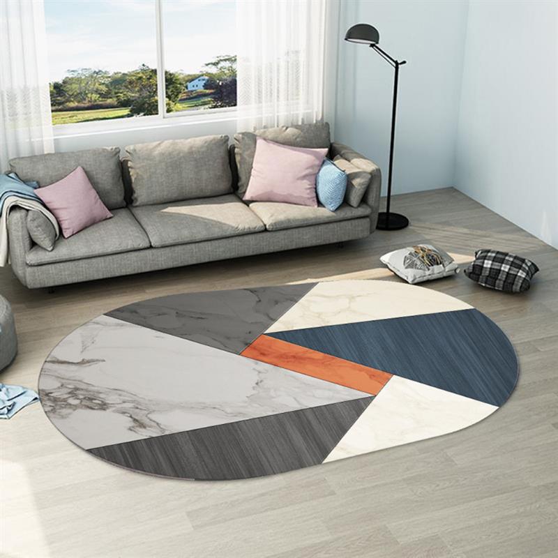 

Large Size Modern Living Room Bedroom Coffee Table Geometric Rug Entrance Hall Doormat Nordic Simple Carpet, A9