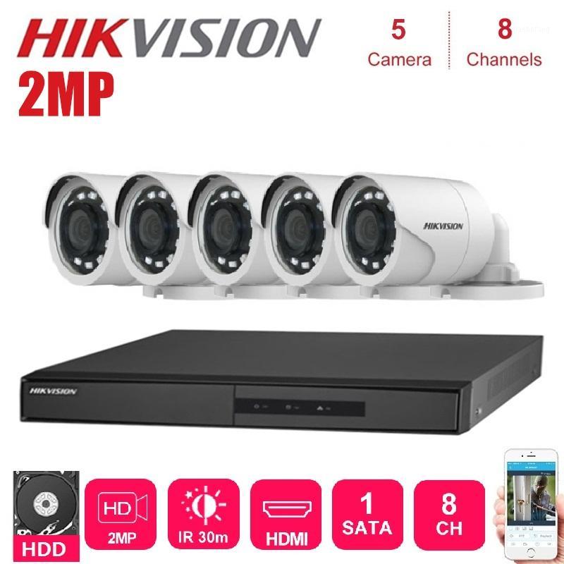 

Hikvision 5Pcs Outdoor 2MP 4 In 1 Hd Nachtzicht Camera Met 8 Kanalen Surveillance Network Dvr Cctv Security systeem Kits1