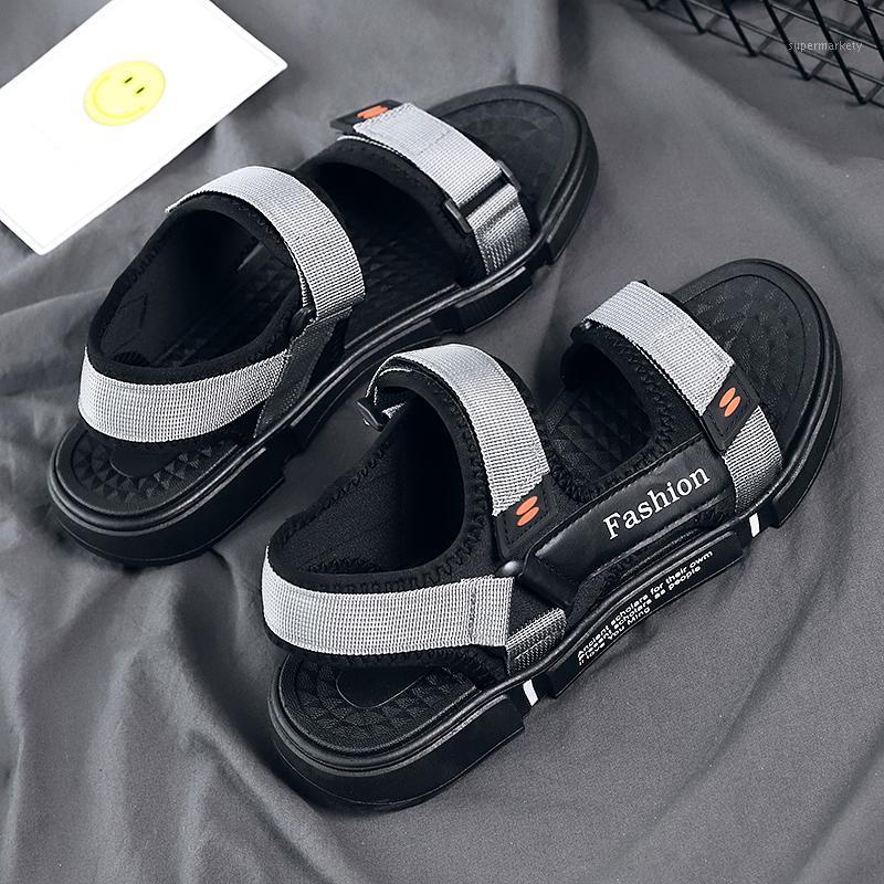 

Men Sandals Summer Soft bottom Sandals Men Slippers Light Beach Shoes Popular Student Adult Flat Shoes Casual1, Lzm