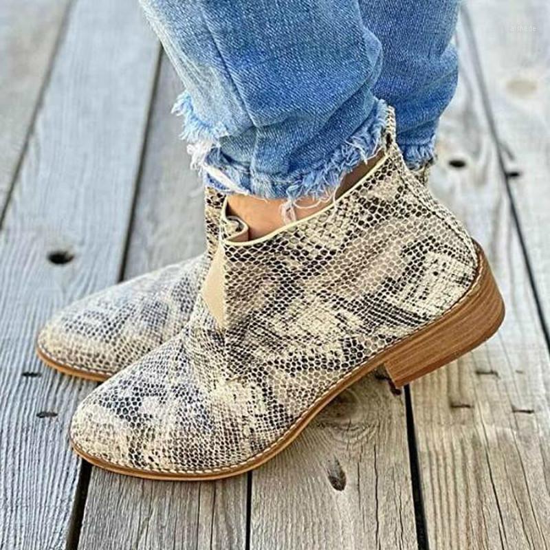 

women ankle boots ladies chaussure booties vintage PU leather plus size slip on matin shoes woman zapatos mujer sapato D13801, Pink